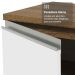 Armário de Cozinha Completa 549cm Rustic/Branco Glamy Madesa 01