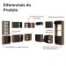 Armário de Cozinha Completa 549cm Rustic/Preto Agata Madesa 01