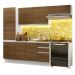 Armário de Cozinha Completa Madesa 100% MDF Acordes XA260002 Balcão (Sem Tampo e Pia) Branco/Rustic