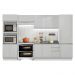 Armário de Cozinha Completa Madesa 100% MDF Acordes XA330002 (Sem Tampo e Pia) Portas Branco Brilho