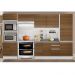 Armário de Cozinha Completa Madesa 100% MDF Acordes XA330002 Balcão (Sem Tampo e Pia) Branco/Rustic