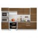Armário de Cozinha Completa Madesa 100% MDF Acordes XA330002 Balcão (Sem Tampo e Pia) Branco/Rustic