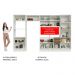 Armário de Cozinha Completa Madesa 100% MDF Acordes XA330002 Balcão (Sem Tampo e Pia) Branco/Rustic