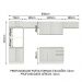 Armário de Cozinha Completa Madesa 100% MDF Acordes XA350001 (Sem Tampo e Pia) Portas - Branco Brilho