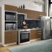 Armário de Cozinha Completa Madesa 100% MDF Acordes XA350001 Balcão (Sem Tampo e Pia) Branco/Rustic