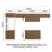 Armário de Cozinha Completa Madesa 100% MDF Acordes XA350001 Balcão (Sem Tampo e Pia) Branco/Rustic