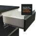 Armário de Cozinha Completa de Canto 100% MDF 389cm Branco/Preto Acordes Madesa 02