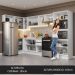 Armário de Cozinha Completa de Canto 100% MDF 447cm Branco Smart Madesa 01