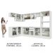 Armário de Cozinha Completa de Canto 100% MDF 447cm Branco Smart Madesa 02