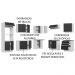 Armário de Cozinha Completa de Canto 100% MDF 479cm Branco/Preto Acordes Madesa 03