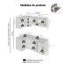 Armário de Cozinha Completa de Canto 265 cm Suspenso Crema Nice Madesa 04