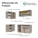 Armário de Cozinha Completa de Canto 265 cm Suspenso Crema Nice Madesa 04