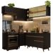 Armário de Cozinha Completa de Canto 332cm Preto Reims Madesa 03