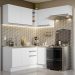 Armário de Cozinha Completa de Canto 349cm Branco Glamy Madesa 07