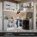 Armário de Cozinha Completa de Canto 349cm Branco Glamy Madesa 07