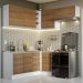 Armário de Cozinha Completa de Canto 349cm Branco/Rustic Glamy Madesa 07