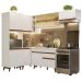 Armário de Cozinha Completa de Canto 392cm Branco Reims Madesa 03
