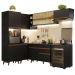 Armário de Cozinha Completa de Canto 392cm Preto Reims Madesa 03