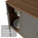 Armário de Cozinha Completa de Canto 399 cm Rustic/Cinza Vik Madesa 02