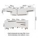 Armário de Cozinha Completa de Canto 402cm Branco Reims Madesa 03
