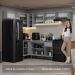 Armário de Cozinha Completa de Canto 405cm Cinza Nice Madesa 02