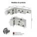 Armário de Cozinha Completa de Canto 405cm Cinza Nice Madesa 06