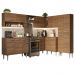 Armário de Cozinha Completa de Canto 417cm Rustic Emilly Madesa 02