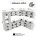 Armário de Cozinha Completa de Canto 465 cm Suspensa Crema Nice Madesa 10