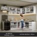 Armário de Cozinha Completa de Canto 469cm Branco Glamy Madesa 01