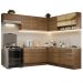 Armário de Cozinha Completa de Canto 469cm Rustic Glamy Madesa 01
