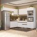 Armário de Cozinha Completa de Canto 472cm Branco Reims Madesa 01