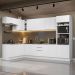 Armário de Cozinha Completa de Canto 499cm Branco Stella Madesa 01