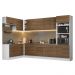 Armário de Cozinha Completa de Canto 499cm Branco/Rustic Stella Madesa 01