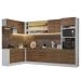 Armário de Cozinha Completa de Canto 499cm Branco/Rustic Stella Madesa 02