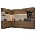 Armário de Cozinha Completa de Canto 499cm Rustic Stella Madesa 01