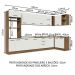 Armário de Cozinha Completa de Canto 499cm Rustic/Branco Agata Madesa 01