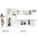 Armário de Cozinha Completa de Canto 546cm Branco Veludo Lux Madesa 05