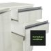 Armário de Cozinha Completa de Canto Madesa Smart 100% MDF Modulada - Frentes Branco Brilho