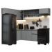 Armário de Cozinha Completa de Canto Suspenso 405cm Cinza Nice Madesa 04