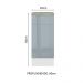 Balcão 35 cm 1 Porta Branco/Cinza Lux Madesa