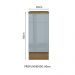 Balcão 35 cm 1 Porta Rustic/Cinza Lux Madesa