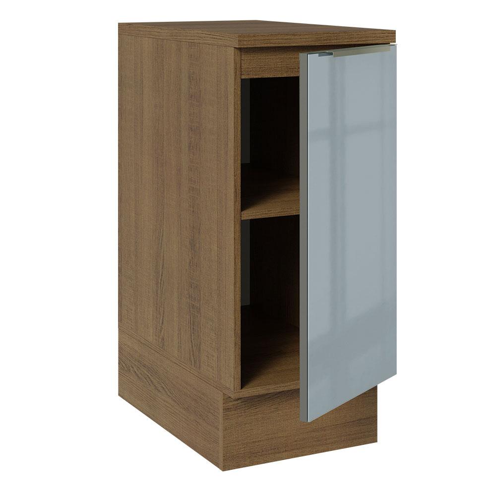 Balcão 35 cm 1 Porta Rustic/Cinza Lux Madesa