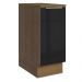 Balcão 35 cm 1 Porta Rustic/Preto Lux Madesa