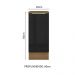 Balcão 35 cm 1 Porta Rustic/Preto Lux Madesa