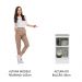 Balcão 40 cm 1 Porta Branco/Branco Veludo Lux Madesa