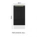 Balcão 40 cm 1 Porta Branco/Preto Lux Madesa