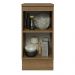 Balcão 40 cm 1 Porta Rustic/Cinza Lux Madesa