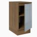 Balcão 40 cm 1 Porta Rustic/Cinza Lux Madesa