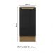 Balcão 40 cm 1 Porta Rustic/Preto Lux Madesa