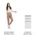 Balcão 40 cm 3 Gavetas Branco/Branco Veludo Lux Madesa